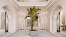 Entrance lobby at the new-look Athenaeum Spa