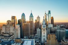 The Philadelphia skyline. Photo by K. Huff for PHLCVB.
