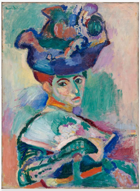 Henri Matisse, “Femme au chapeau” (Woman with a Hat), 1905; San Francisco Museum of Modern Art, bequest of Elise S. Haas; © Succession H. Matisse 