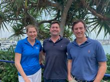 Rob and Alex from Altum Property Group with Mary from Capricorn Enterprise
