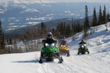 Snowmobiling in Yukon