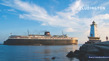 SS Badger and Ludington North Breakwater Light