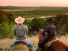 Wildcatter Guest Ranch, Texas, overlooking Brazos River