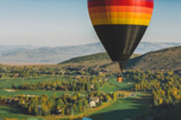 Balloon ride over Park City