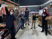 FreshPoint South Florida donated 600 crates of fresh produce to Xtreme Action Park in Fort Lauderdale where the management team unloaded and prepared it for pick up from Feeding South Florida for distribution to families in need, many due to recent loss o