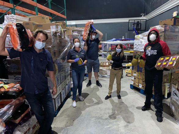 FreshPoint South Florida donated 600 crates of fresh produce to Xtreme Action Park in Fort Lauderdale where the management team unloaded and prepared it for pick up from Feeding South Florida for distribution to families in need, many due to recent loss o