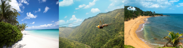 Discover Puerto Rico is the first destination to offer live guided tours via Google Earth, transporting at-home wanderlusters to iconic locations on the Island such as Flamenco Beach in Culebra, Toro Verde in Orocovis and Domes Beach in Rincón (pictured l