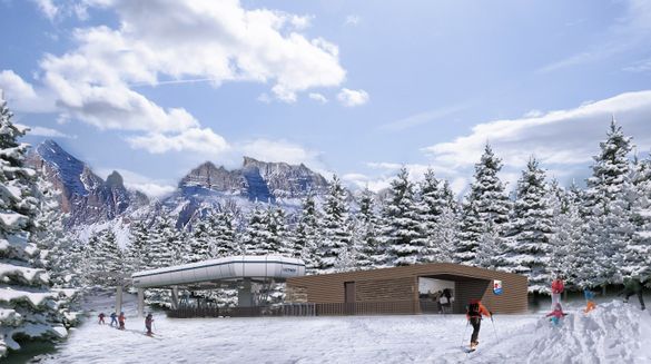 Rendering neuen Gondelbahn