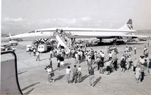 Concorde lands at Palma de Mallorca Airport for the first time in 1983