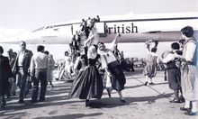 Concorde lands at Palma Airport for first time in 1983
