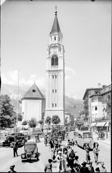 Cortina d'Ampezzo - The now pedestrian Corso Italia in 1935