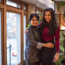 Chef Heena Patel with daughter Vishakha at Besharam in San Francisco.