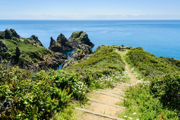 Clifftop walking Guernsey Clifftop walking Guernsey
