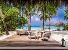 The view from a Beach Villa at One&Only Reethi Rah in the Maldives.