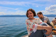 Cruising the waters of Flathead Lake. 