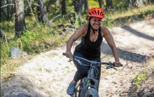The lodge has more than 10 miles of mountain biking trails on its 2,000 acres of terrain. 