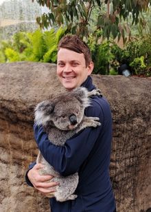 Longleat koala keeper Jon Ovens