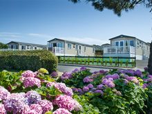 Static Caravan, Trevornick Holiday Park at Holywell Bay Cornwall