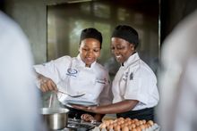Singita Community School of Cooking students 