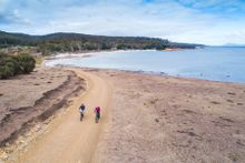 Mountain biking Maria Island