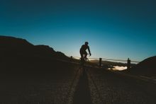 Cycling on the Lyell Highway
