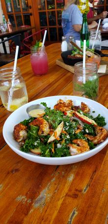 You can taste the freshnesh in every bite at The Floridian in St. Augustine.  The Chop Chop salad with grilled shrimp is a local favorite. 