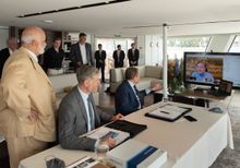 Silversea Executives at Silver Origin Ship Delivery