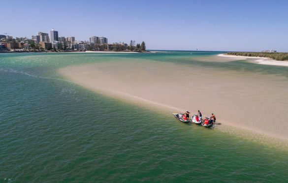 Jet Skis on the Pumicestone Passage, Caloundra, Sunshine Coast Jet Skis on the Pumicestone Passage, Caloundra, Sunshine Coast