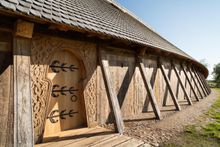 1000 tons of oak timber has been used in creating the viking hall. 