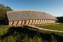The viking hall in Sagnlandet Lejre measures 61 metres and is 10 metres high.