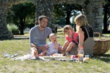 Family picnic in the Abbey Gardens, Bury St Edmunds