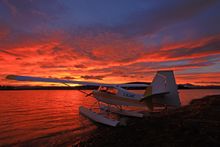 Yukon Sunset floatplane  