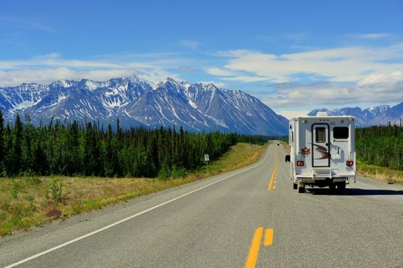 RV on Yukon Highway  