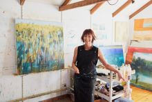 Mary-Lynne Stratton in her studio