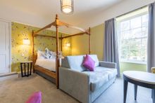 One of the refurbished rooms at the Wisteria Hotel