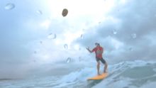Pineapple hang ten by Chris Kendall of Coolum Surf School