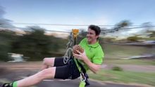TreeTop Challenge swing by with a pineapple