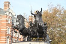 Queen Boadicea and her daughters by Thomas Thornycroft