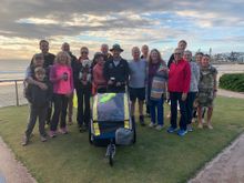 Family Friends and Colleagues wish James farewell