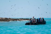 Zodiac cruising in the Kimberley