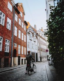 Cyclist in Copenhagen.