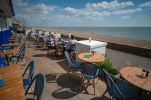 Brudenell Hotel, Aldeburgh, Suffolk sea facing terrace