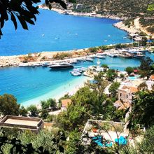 The smart harbour town of Kalkan, Turkey