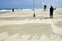 Rund 15 Kilometer Strand bietet die Nordseeinsel Norderney für Badegäste.