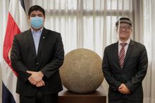 Gustavo Segura Sancho with the President of Costa Rica, Mr. Carlos Alvarado Quesada,