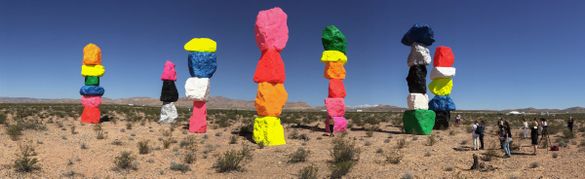 Seven Magic Mountains -- a large-scale, site-specific public artwork by the artist Ugo Rondinone Seven Magic Mountains -- a large-scale, site-specific public artwork by the artist Ugo Rondinone