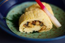 Grilled Eel Egg Rolls