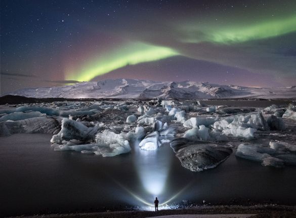 Jökulsárlón Northern Lights Jökulsárlón Northern Lights