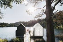 Floating Sauna Lake Derby