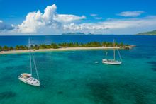 Yachts at Sandy Island